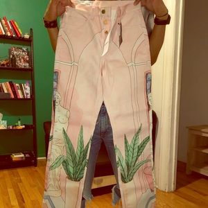 Men’s Casablanca straight fit jeans pink